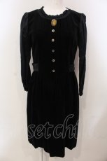 画像1: 【SALE】Jane Marple / ベルベットワンピース（2008） M クロ O-25-04-28-077-JM-OP-IG-ZT465 (1)