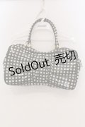Emily Temple cute / ギンガムリボン型Bag  クロ×アイボリー系 O-25-04-28-078-ET-BG-OW-OS