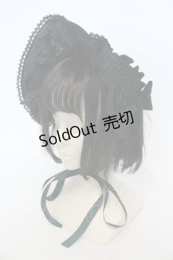 画像1: axes femme kawaii / ベルベットドールハーフボンネット  グリーン O-25-04-28-079-AX-AC-OW-OS