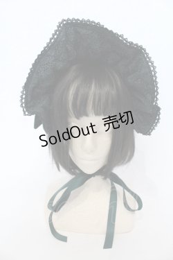 画像2: axes femme kawaii / ベルベットドールハーフボンネット  グリーン O-25-04-28-079-AX-AC-OW-OS