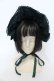 画像2: axes femme kawaii / ベルベットドールハーフボンネット  グリーン O-25-04-28-079-AX-AC-OW-OS (2)