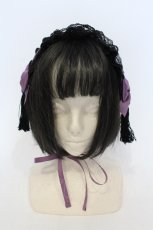 画像2: 【SALE】Amavel / 宮燈街の飴売り子ヘッドドレス  パープル O-25-04-28-080-CA-AC-OW-ZT012-F003 (2)