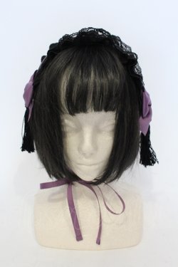 画像2: Amavel / 宮燈街の飴売り子ヘッドドレス  パープル O-25-04-28-080-CA-AC-OW-OS
