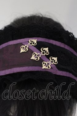 画像3: Amavel / 宮燈街の飴売り子ヘッドドレス  パープル O-25-04-28-080-CA-AC-OW-OS