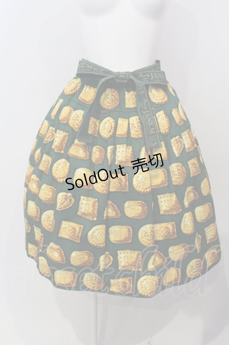 画像1: 【SALE】Jane Marple / Have a biscuitのタックスカート M グリーン O-25-04-28-002-JM-SK-OW-ZT428 (1)