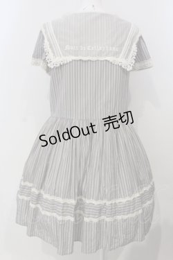 画像4: 仲夏物語 / ラメストライプワンピース L ブルーグレー系 O-25-04-28-011-EL-OP-OW-OS
