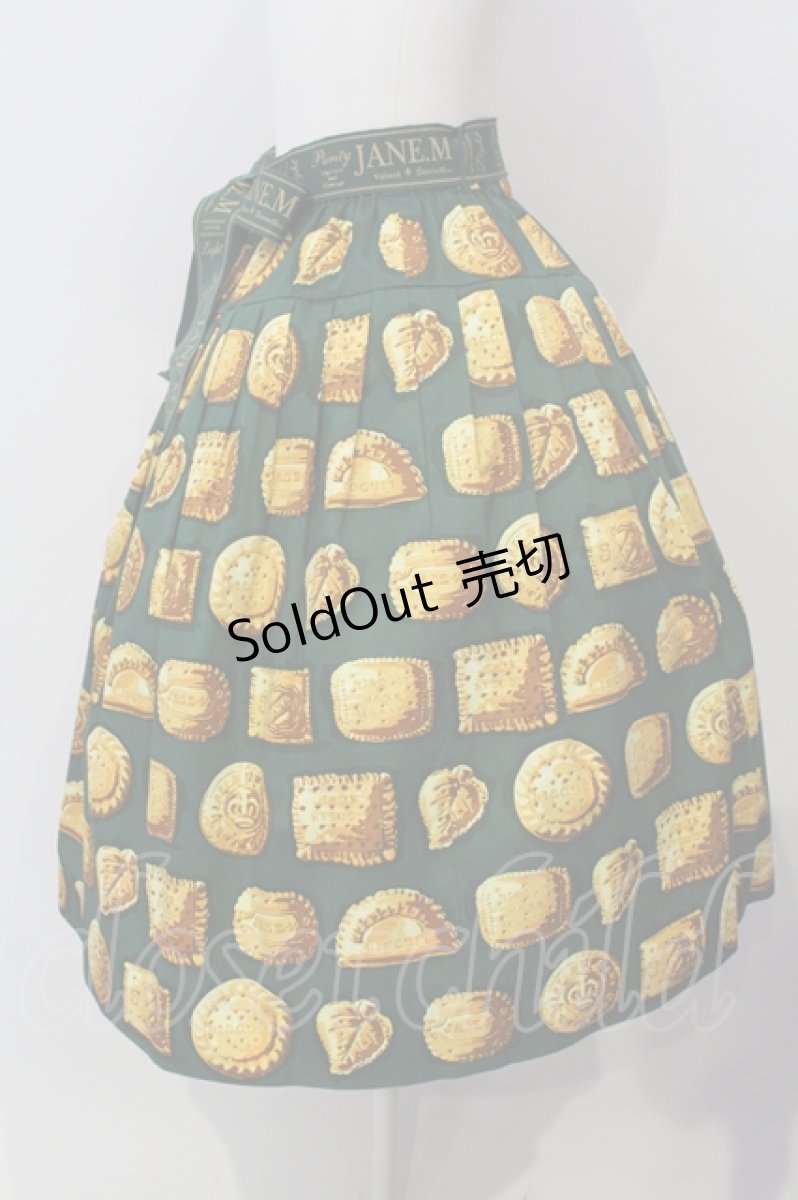 画像3: 【SALE】Jane Marple / Have a biscuitのタックスカート M グリーン O-25-04-28-002-JM-SK-OW-ZT428 (3)