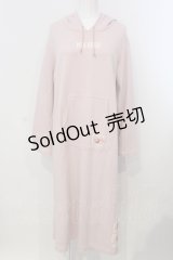 PINK HOUSE / ロゴプリントフードワンピース  ピンク O-25-04-28-019-LO-OP-OW-OS