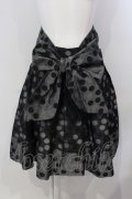 Jane Marple / ジャガードドットスカート M クロ×グレー O-25-04-28-025-JM-SK-OW-OS