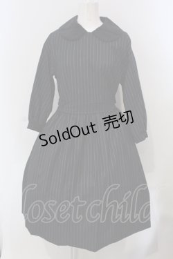 画像1: Jane Marple /シャンブレークロスのワンピース　M　ネイビー　O-25-04-29-001-JM-OP-IG-ZT467