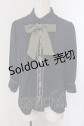 axes femme POETIQUE / バラメッセージ刺繍ブラウス  ネイビー O-25-04-29-026-AX-BL-IG-OS