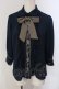 画像1: axes femme POETIQUE / バラメッセージ刺繍ブラウス  ネイビー O-25-04-29-026-AX-BL-IG-OS (1)