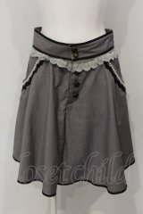 axes femme / パールレース配色フレアーパンツ  グレー O-25-04-29-027-AX-PA-IG-OS
