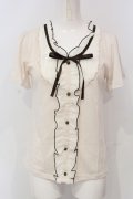 axes femme / ヨークカットトップス  アイボリー O-25-04-29-031-AX-TO-IG-OS