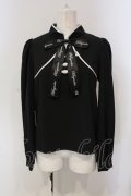 Ank Rouge / チャイナブラウス M クロ O-25-04-29-034-CA-BL-YM-OS