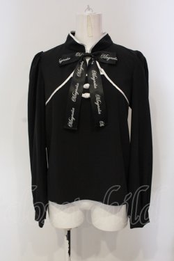 画像1: Ank Rouge / チャイナブラウス M クロ O-25-04-29-034-CA-BL-YM-OS