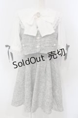 Rojita / ベストレイヤードライクワンピース F グレーｘシロ O-25-04-29-035-LO-OP-YM-OS