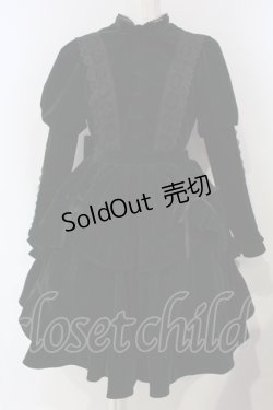 画像1: axes femme kawaii / ベルベットドールワンピース M グリーン O-25-04-29-004-AX-OP-OW-OS