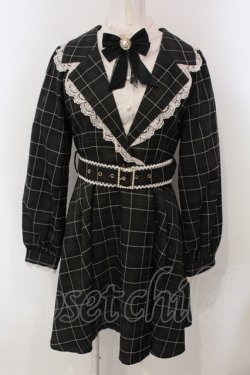 画像1: Rojita / テーラード重ね着風ワンピース  クロ×シロ O-25-04-29-037-LO-OP-IG-OS