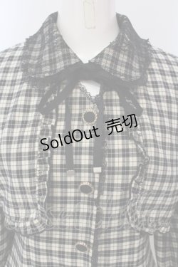 画像2: Rojita / チョーカーリボンボレロ風ワンピース  クロ×アイボリー O-25-04-29-038-LO-OP-IG-OS