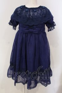 Angeli Heart（海外ロリィタ / モチーフフラワーワンピース）  ネイビー O-25-04-29-042-PU-OP-IG-OS