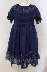 画像1: 【SALE】Angeli Heart（海外ロリィタ / モチーフフラワーワンピース）  ネイビー O-25-04-29-042-PU-OP-IG-ZT312 (1)