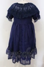 画像4: 【SALE】Angeli Heart（海外ロリィタ / モチーフフラワーワンピース）  ネイビー O-25-04-29-042-PU-OP-IG-ZT312 (4)