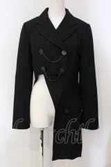 BPN / アシメトリー燕尾ジャケット M ブラック O-25-04-29-043-GO-JA-IG-OS