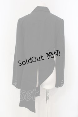画像3: BPN / アシメトリー燕尾ジャケット M ブラック O-25-04-29-043-GO-JA-IG-OS