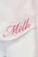 画像2: MILK / 丸襟ロゴ刺繍ブラウス  ピンク O-25-04-29-050-ML-BL-IG-OS (2)