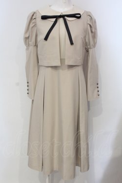 画像1: Maison de FLEUR Petite Robe / クロエが微笑むワンピース S ベージュ O-25-04-29-052-EL-OP-IG-OS