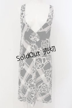 画像1: INGEBORG / カメリアチェックジャンパースカート  クロ×シロ O-25-04-29-053-LO-OP-IG-OS