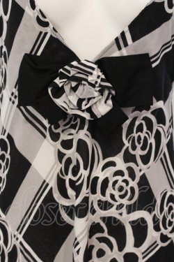 画像2: INGEBORG / カメリアチェックジャンパースカート  クロ×シロ O-25-04-29-053-LO-OP-IG-OS