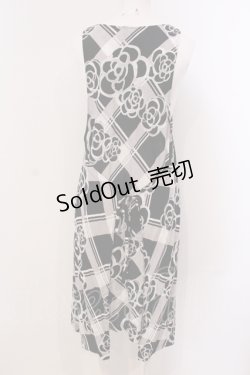 画像4: INGEBORG / カメリアチェックジャンパースカート  クロ×シロ O-25-04-29-053-LO-OP-IG-OS