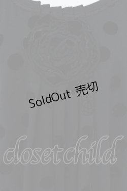 画像2: INGEBORG / ベロアカメリアカットワンピース 9 クロ O-25-04-29-060-LO-OP-IG-OS