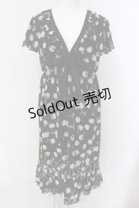 INGEBORG / さくらんぼシフォンワンピース 9 クロ O-25-04-29-063-LO-OP-IG-OS