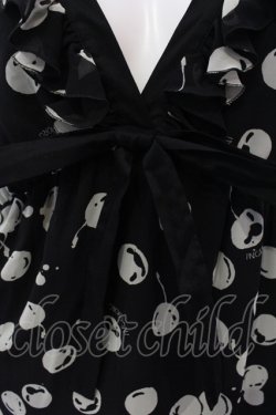 画像2: INGEBORG / さくらんぼシフォンワンピース 9 クロ O-25-04-29-063-LO-OP-IG-OS