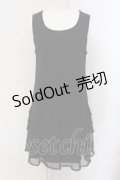 INGEBORG / チュールフリルインナーワンピース  クロ O-25-04-29-066-LO-OP-IG-OS