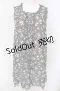 INGEBORG / レオパードシフォンワンピース 9 クロ×シロ O-25-04-29-069-LO-OP-IG-ZI