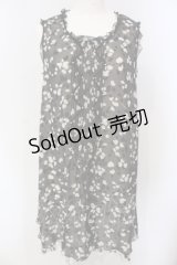 INGEBORG / レオパードシフォンワンピース 9 クロ×シロ O-25-04-29-069-LO-OP-IG-ZI