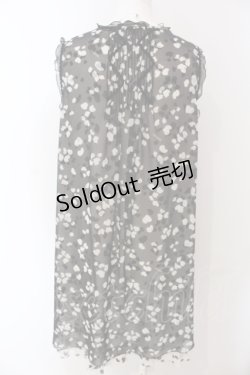 画像4: INGEBORG / レオパードシフォンワンピース 9 クロ×シロ O-25-04-29-069-LO-OP-IG-ZI