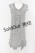 INGEBORG / リボンプリントチュールワンピース 9 クロ O-25-04-29-072-LO-OP-IG-OS