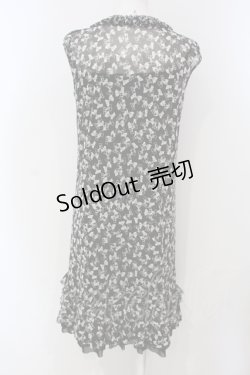 画像4: INGEBORG / リボンプリントチュールワンピース 9 クロ O-25-04-29-072-LO-OP-IG-OS