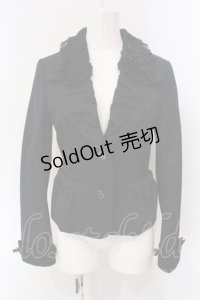 INGEBORG / コサージュ付きレース配色ジャケット 9 クロ O-25-04-29-074-LO-JA-IG-OS