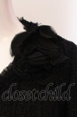画像2: 【SALE】INGEBORG / ラメツイードジャケット 9 クロ O-25-04-29-075-LO-JA-IG-ZT225 (2)
