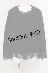 INGEBORG / フラワーレース配色ジャケット 11 クロ O-25-04-29-077-LO-JA-IG-OS