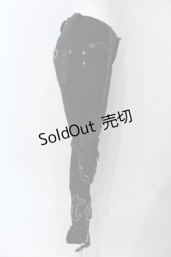 画像2: Ozz Croce / ベルテッドレースアップパンツ  ブラック O-25-04-29-083-OO-PA-IG-OS