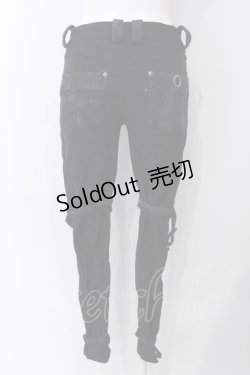 画像3: Ozz Croce / ベルテッドレースアップパンツ  ブラック O-25-04-29-083-OO-PA-IG-OS