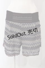 Ozz oneste / 透かし編みショートパンツ  パープル O-25-04-29-084-OO-PA-IG-OS