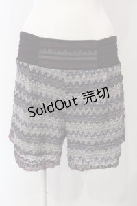 Ozz oneste / 透かし編みショートパンツ  パープル O-25-04-29-084-OO-PA-IG-OS
